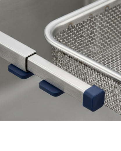 Grwnv Expandable Over Sink Mesh Draining Basket 39-58 cm Navy Grips - Detail view