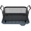 Grwnv Rectangular Diamond Mesh Draining Basket with Slate Drip Tray - Product view